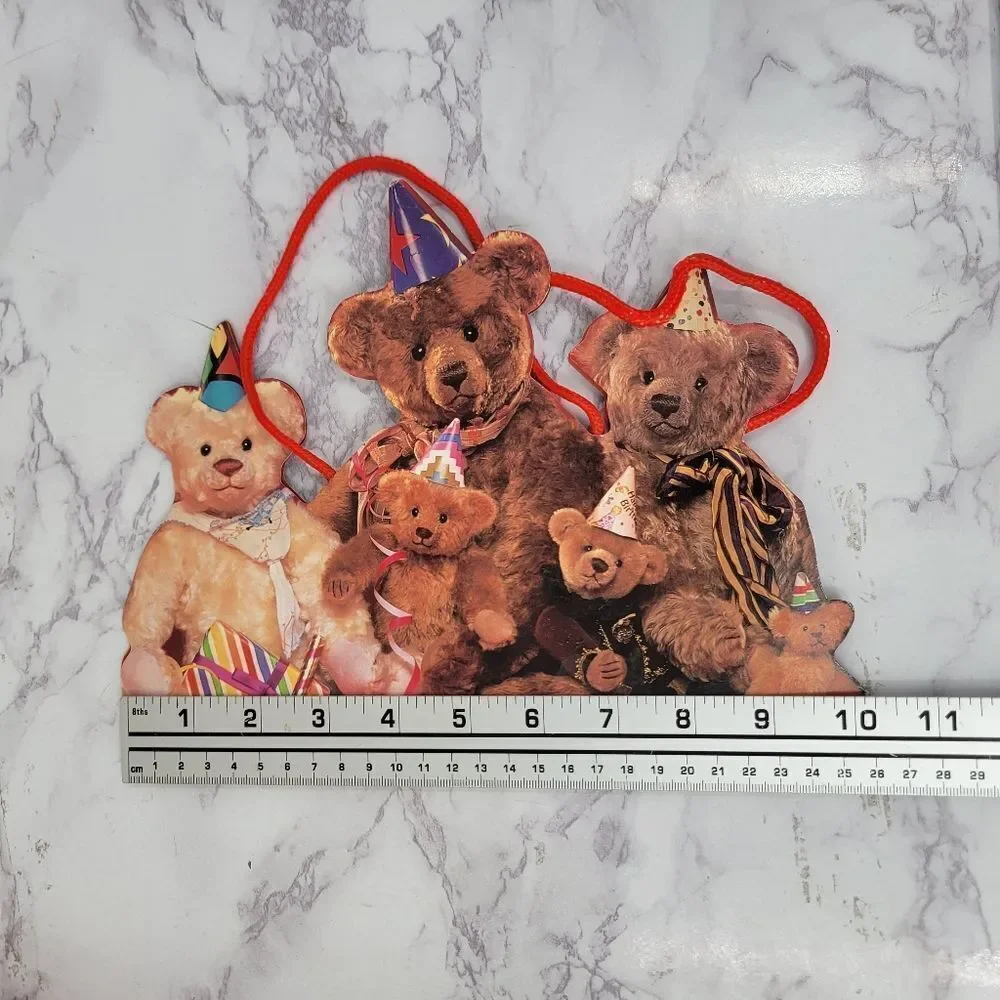 Vintage 90s Birthday Party Bears Gift Bags Lot Of 2